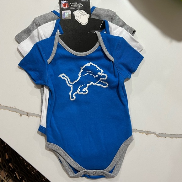 NFL Other - NWT 3 Piece Detroit Lions NFL Onesie Creeper Set
